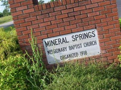 Mineral Springs Missionary Baptist Cemetery on Sysoon