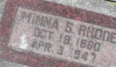 Minna S. "Minnie" Rhode on Sysoon