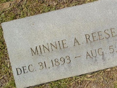 Minnie A Reese on Sysoon