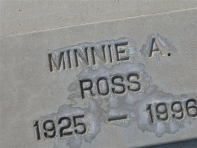 Minnie A Ross on Sysoon