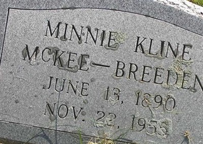 Minnie Bell Kline McKee on Sysoon