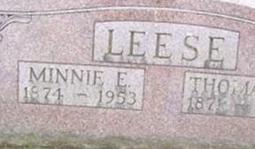 Minnie E. Leese on Sysoon
