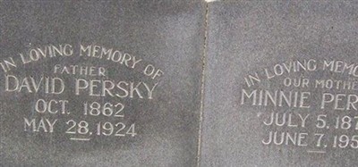 Minnie Iechwald Persky on Sysoon