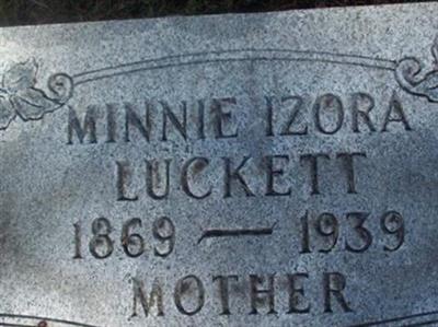 Minnie Izora Lukenbill Luckett on Sysoon