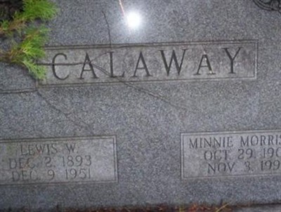 Minnie Morrison Calaway on Sysoon