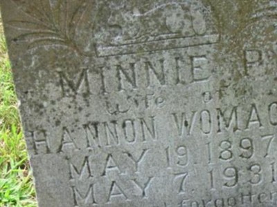 Minnie P. Womack on Sysoon
