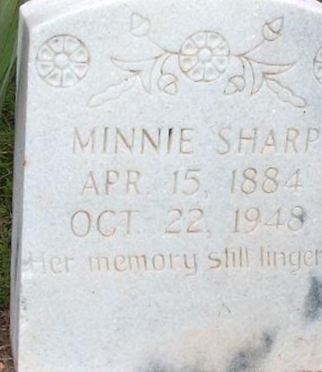 Minnie Sharp on Sysoon