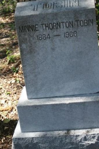 Minnie Thornton Tobin on Sysoon