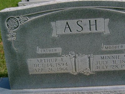 Minnie V. Ash on Sysoon