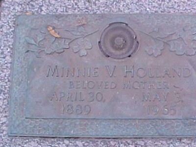 Minnie V Holland on Sysoon