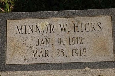 Minnor W. Hicks on Sysoon