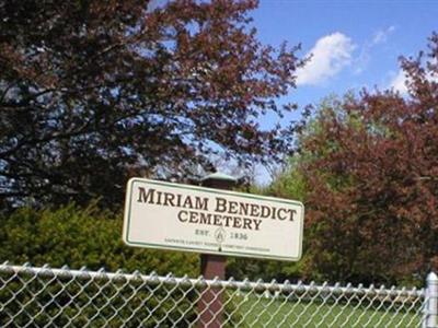 Miriam Benedict Cemetery on Sysoon