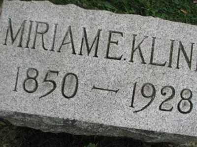 Miriam E Kline on Sysoon