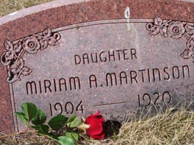 Miriam Isabelle A Martinson on Sysoon