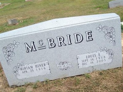 Miriam J. Hiner McBRIDE on Sysoon