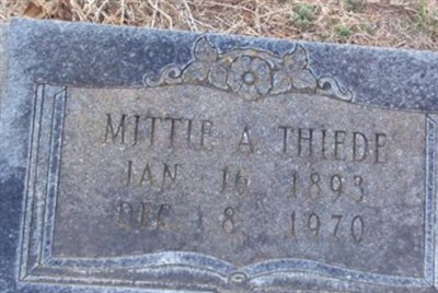 Mittie A. Templin Thiede on Sysoon