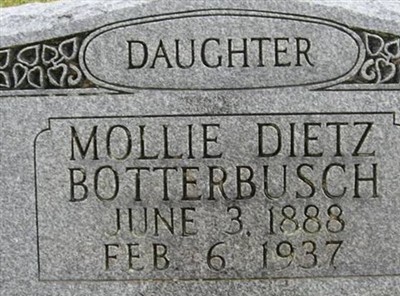 Mollie Dietz Botterbusch on Sysoon