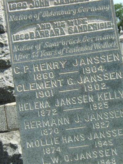 Mollie Hans Janssen on Sysoon