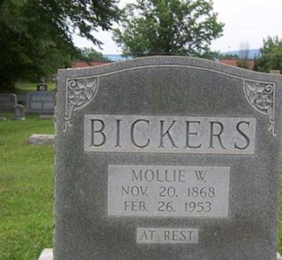 Mollie W Bickers on Sysoon