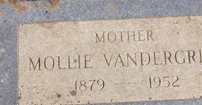 Mollie Wilkinson Hudgins Vandergriff on Sysoon