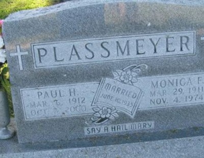Monica F Plassmeyer on Sysoon