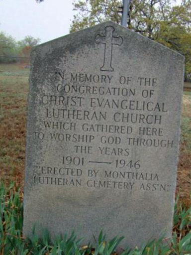 Monthalia Christ Evangelical Lutheran Cemetery on Sysoon
