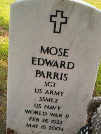 Mose Edward Parris on Sysoon