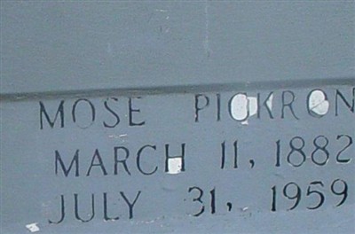 Mose Pickron on Sysoon