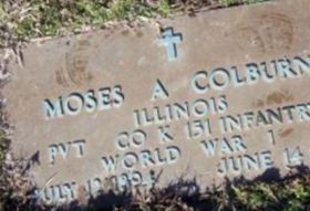 Moses A Colburn on Sysoon