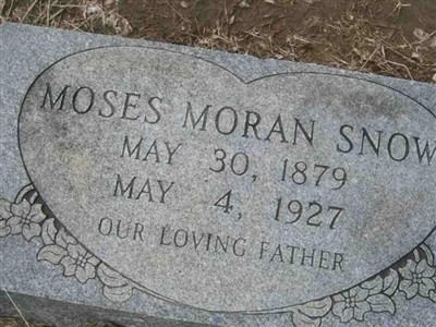 Moses Moran Snow on Sysoon