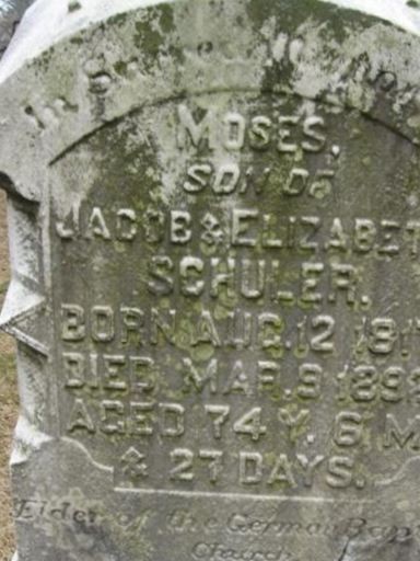 Moses Schuler on Sysoon