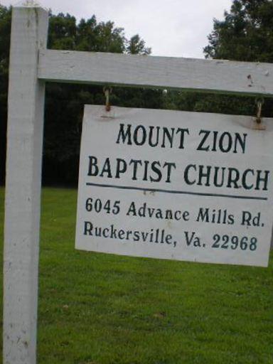 Mount Zion Baptist Church Cemetery on Sysoon