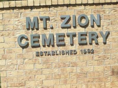 Mount Zion Baptist Church Cemetery on Sysoon