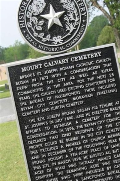 Mount Calvary Cemetery on Sysoon