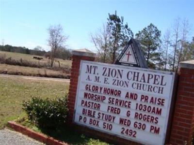 Mount Zion Chapel AME Zion Church Cemetery on Sysoon