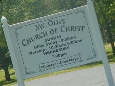 Mount Olive Church of Christ Cemetery - Close to G on Sysoon