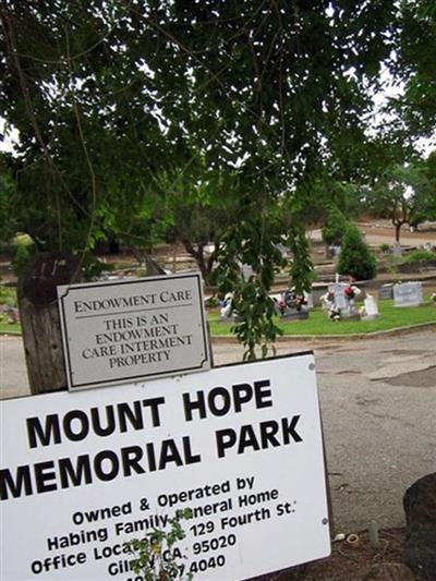 Mount Hope Cemetery on Sysoon