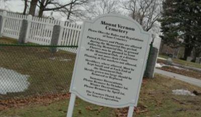 Mount Vernon Cemetery on Sysoon