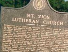 Mount Zion Lutheran Cemetery on Sysoon