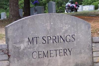 Mountain Springs Cemetery on Sysoon