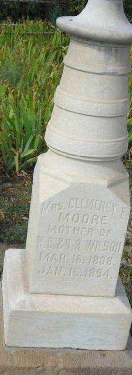 Mrs Clemency E. Moore on Sysoon