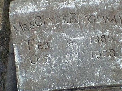 Mrs. Clyde Ridgeway on Sysoon