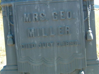 Mrs Geo Miller on Sysoon