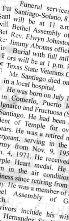 Msgt Josue Santiago-Solano on Sysoon
