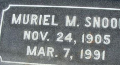 Muriel M. Snook on Sysoon