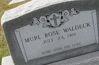 Murl Rose Waldeck on Sysoon