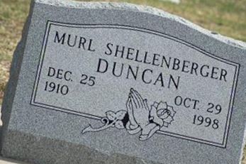 Murl Shellenberger Duncan on Sysoon