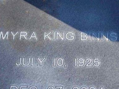 Myra King Binns on Sysoon