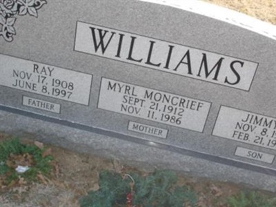 Myrl Moncrief Williams on Sysoon