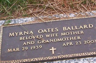 Myrna Oates Ballard on Sysoon